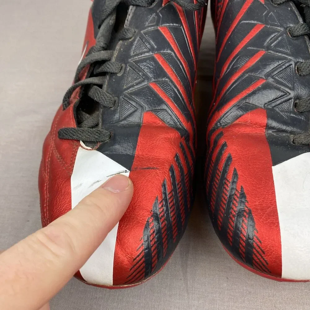 Nike Soccer Cleats 5.5Y red Lace Total 90 shoot IV‎ t90 472567-610 VTG